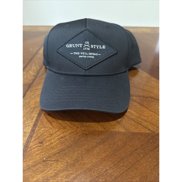 Grunt Style Black Adjustable Baseball Hat - Picture 1 of 5
